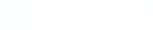 Beautifi Horizontal Logo Ice - White